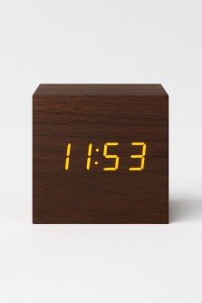 Часы-будильник электронные «Nature Digit», dark, USB (6,3 x 6,3 x 6,3 см)