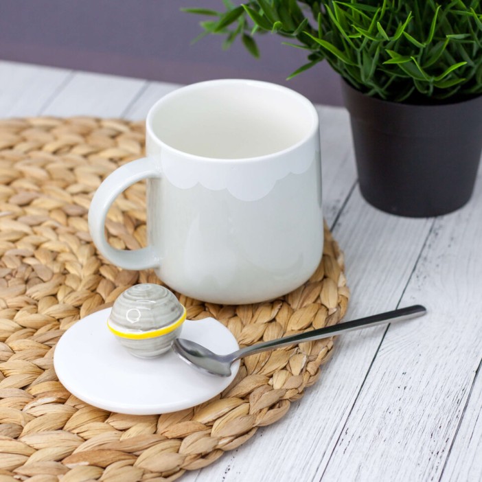 Кружка "Planet panda", gray 