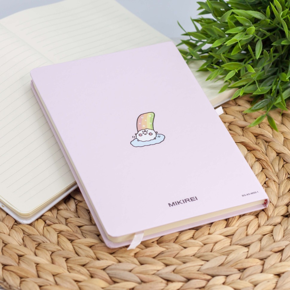 Блокнот (A5) "Happy rainbow", pink (14.5*21)