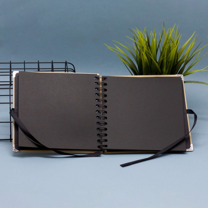 Фотоальбом &quot;Metal&quot;, brown (17,5 х 17,5 см) 