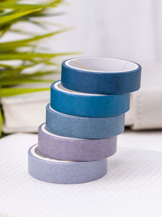 Набор декоративного скотча &quot;Intensive tone&quot;, blue, mix 