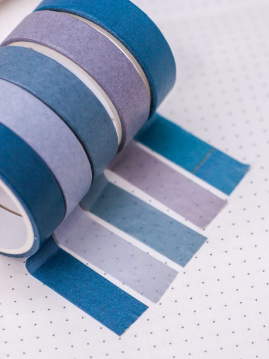 Набор декоративного скотча &quot;Intensive tone&quot;, blue, mix 