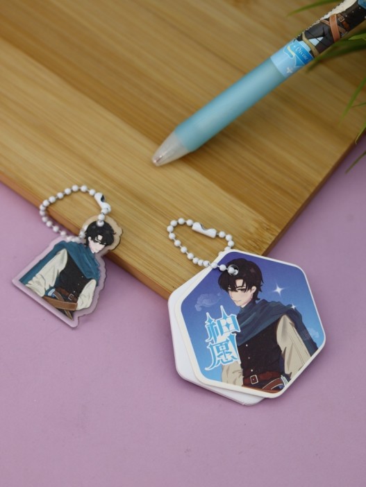 Набор ручка + 2 брелока &quot;Anime hero&quot;, mix 