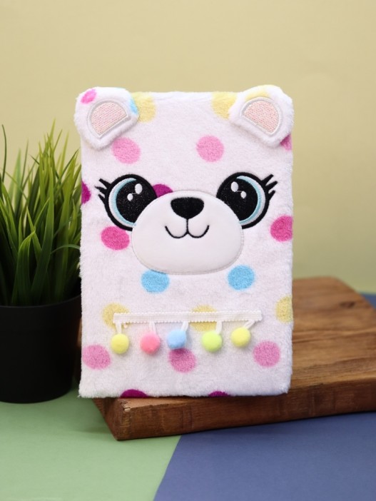 Блокнот плюшевый «Gummy bear», white 