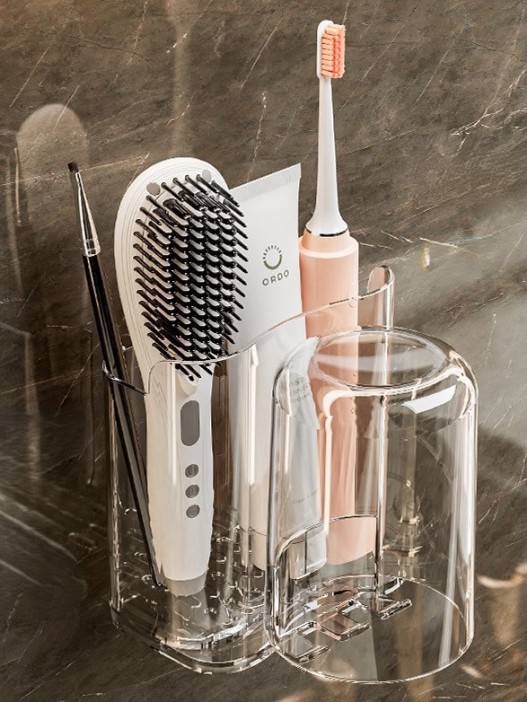 Настенный органайзер для ванной «Rain», white (10*11 см) 