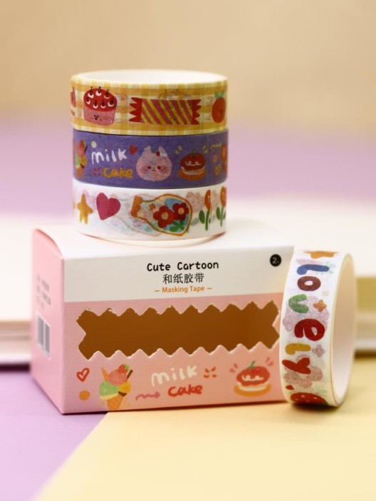 Набор декоративного скотча &quot;Cute cartoon Cake&quot;, pink 