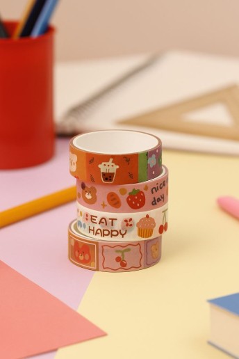 Набор декоративного скотча "Cute cartoon Cake", pink