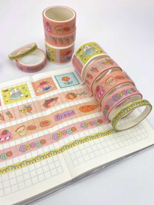 Набор декоративного скотча 10 шт. &quot;Food stories&quot;, hare 