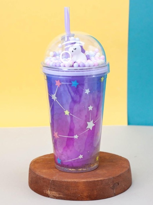 Тамблер iLikeGift &quot;Unicorn star&quot;, purple (450 ml) 