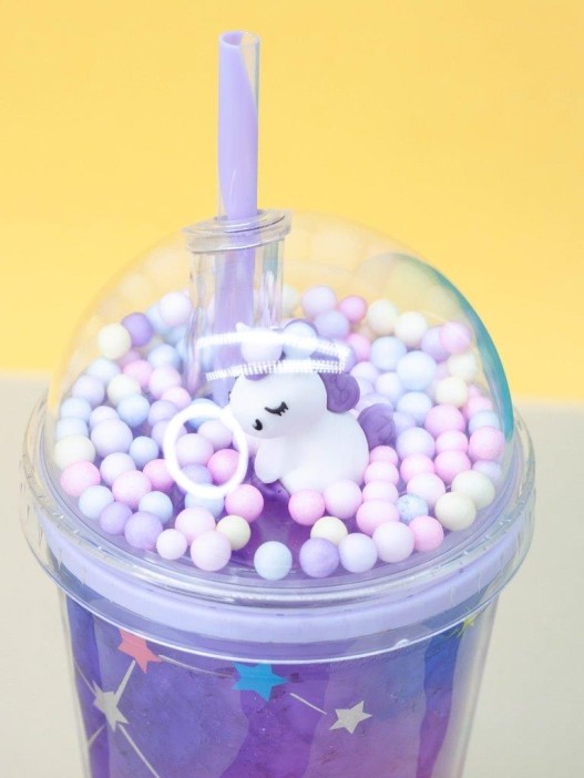 Тамблер iLikeGift &quot;Unicorn star&quot;, purple (450 ml) 