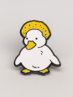 Значок металлический iLikeGift "Duck halo"