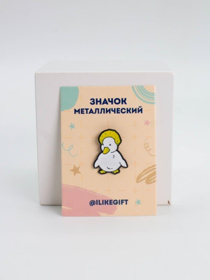 Значок металлический iLikeGift "Утка с нимбом"