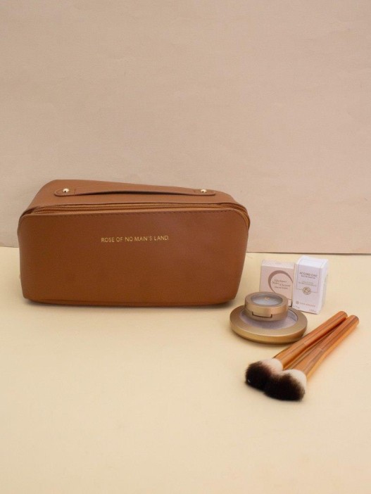 Сумка - органайзер из экокожи &quot;Rose of no man&#039;s land&quot; brown, 22*11*11 см 