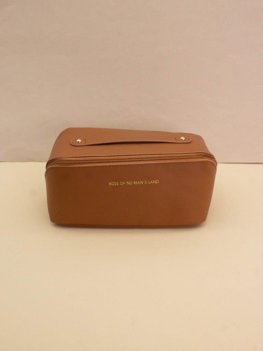 Сумка - органайзер из экокожи &quot;Rose of no man&#039;s land&quot; brown, 22*11*11 см 
