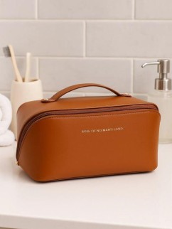 Сумка - органайзер из экокожи &quot;Rose of no man&#039;s land&quot; brown, 22*11*11 см