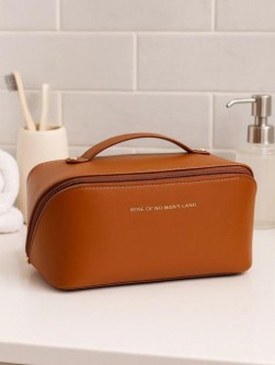 Сумка - органайзер из экокожи "Rose of no man's land" brown, 22*11*11 см