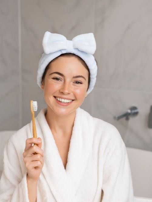 Косметическая повязка для волос &quot;Delicate bow&quot;, blue 