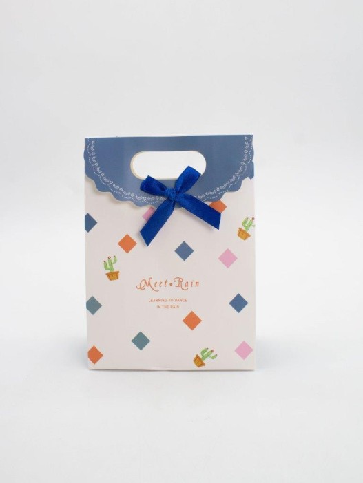 Пакет подарочный (XS) &quot;Colorful diamonds&quot;, white (12x6x16) 