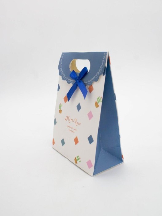 Пакет подарочный (XS) &quot;Colorful diamonds&quot;, white (12x6x16) 