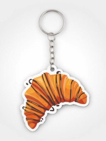 Брелок ECO из дерева iLikeGift «Круассан»