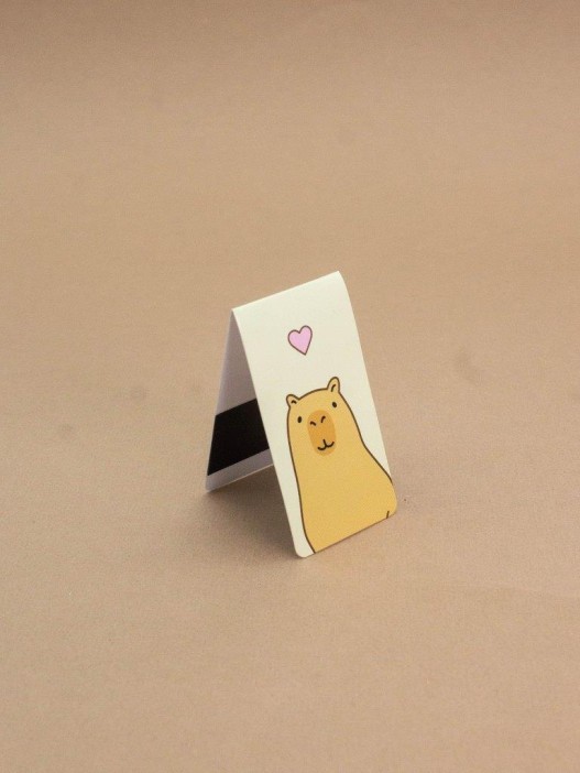 Набор магнитных закладок «Capybara donut», 4 шт., 35х70 мм 