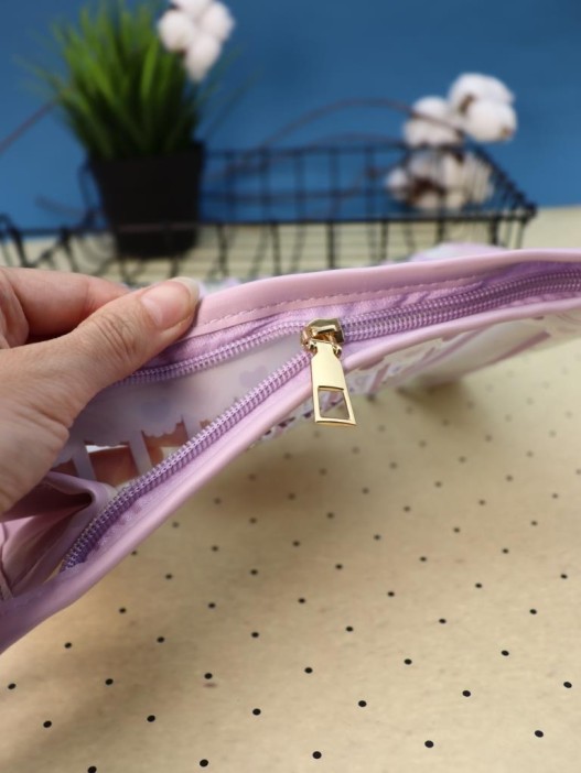 Косметичка &quot;Happy Capybara&quot;, purple (17*25*8 см) 