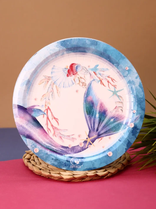 Набор бумажных тарелок 6 шт. &quot;Русалка&quot; (230 мм) 