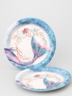 Набор бумажных тарелок 6 шт. "Русалка" (230 мм)