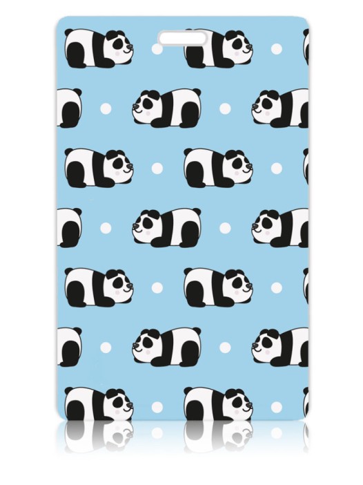 Держатель для карт Blue Panda pattern (6,5 х 10,4 см) 