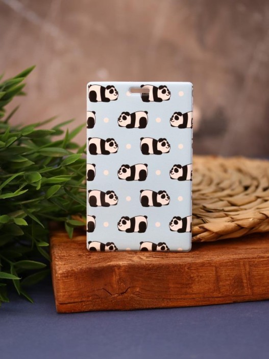 Держатель для карт Blue Panda pattern (6,5 х 10,4 см) 
