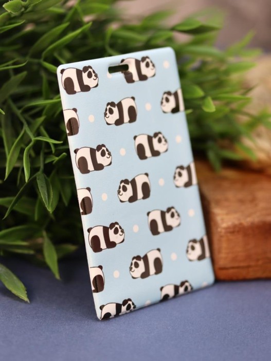 Держатель для карт Blue Panda pattern (6,5 х 10,4 см) 