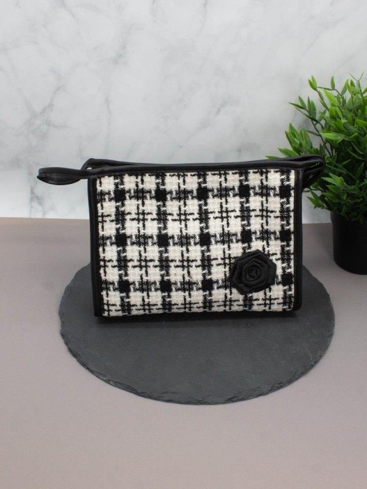 Косметичка &quot;Rose&quot;, black (17х22х6,5 см) 