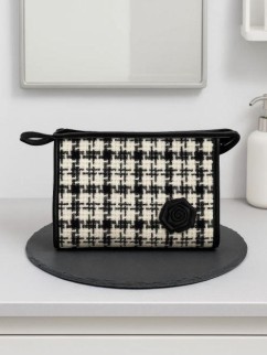 Косметичка &quot;Rose&quot;, black (17х22х6,5 см)