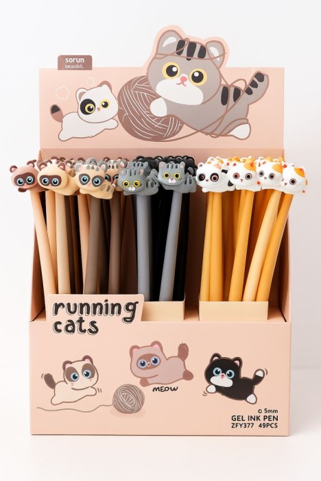 Ручка "Running cats", mix 