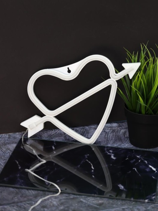 Неоновый подвесной ночник «Broken heart», USB, розовое свечение (28*18 см) 