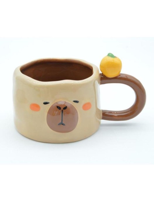 Кружка керамическая iLikeGift «Amazing capybara», brown 