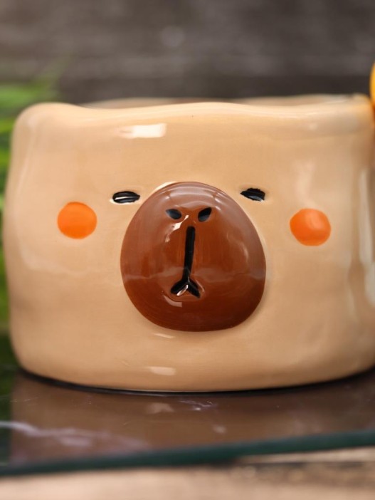 Кружка керамическая iLikeGift «Amazing capybara», brown 