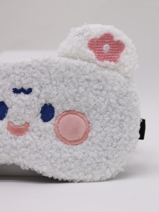 Маска для сна гелевая &quot;Curly friends&quot;, white 