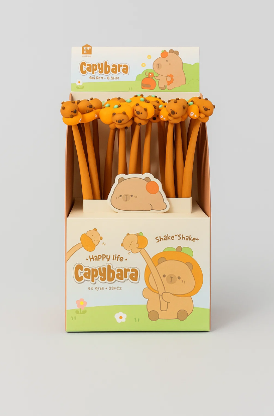 Ручка "The calm capybara", orange