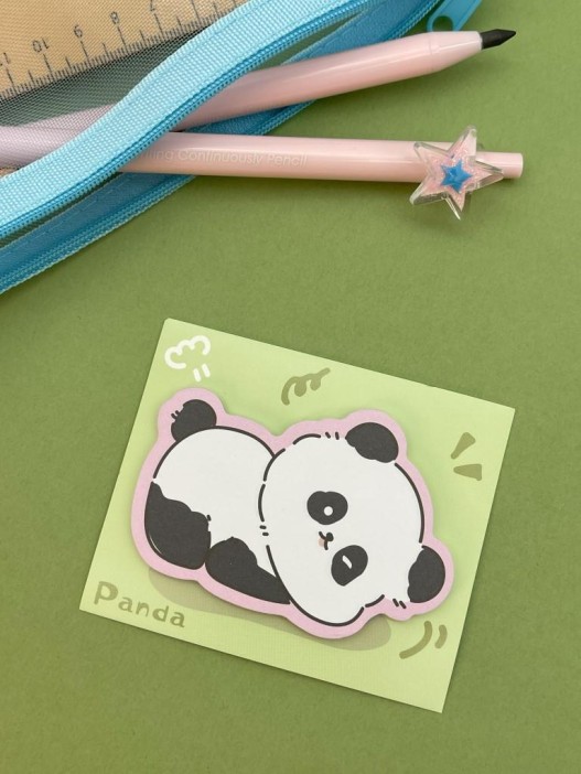 Блок стикер для записей &quot;Panda dreaming&quot;, green 