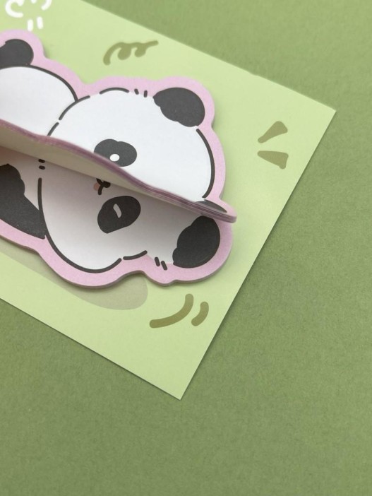 Блок стикер для записей &quot;Panda dreaming&quot;, green 