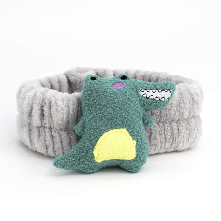 Повязка на голову "Crocodile", gray 