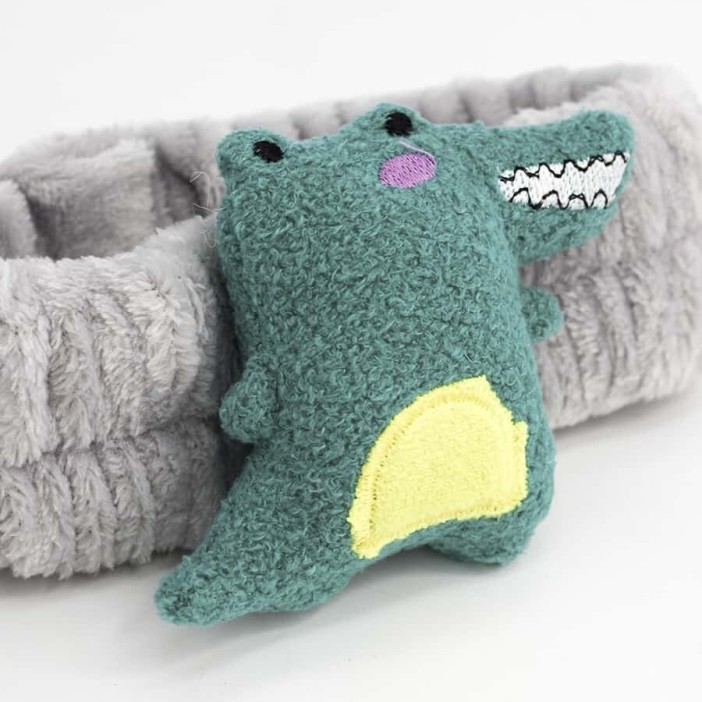 Повязка на голову "Crocodile", gray 