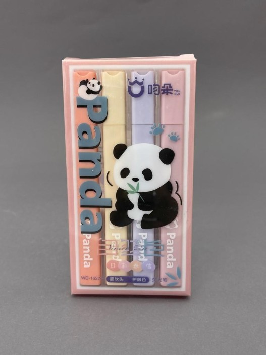 Набор маркеров-текстовыделителей 4 шт "Панда", оранжевый 