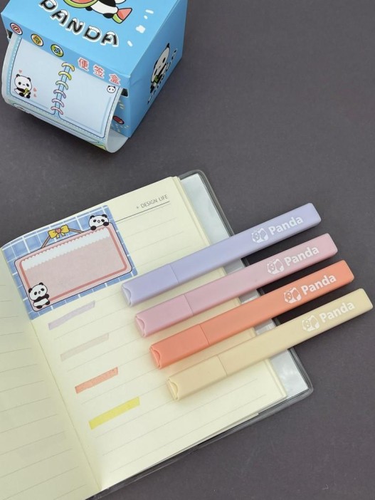 Набор маркеров-текстовыделителей 4 шт "Панда", оранжевый 