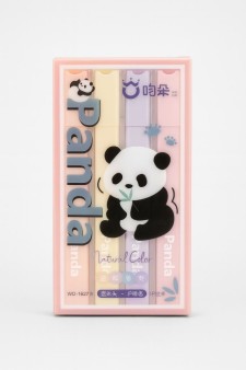 Набор маркеров-текстовыделителей 4 шт "Панда", оранжевый