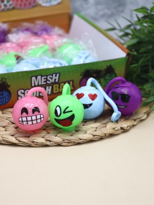 Мялка - антистресс «Emoticon», purple 