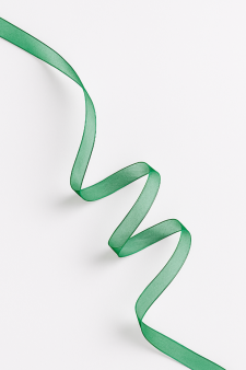 Лента для декора и подарков "Ribbon of magic", green (1,5 см*23 м)