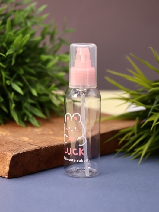 Дорожная бутылочка &quot;Little rabbit luck&quot;, pink (100 ml) 