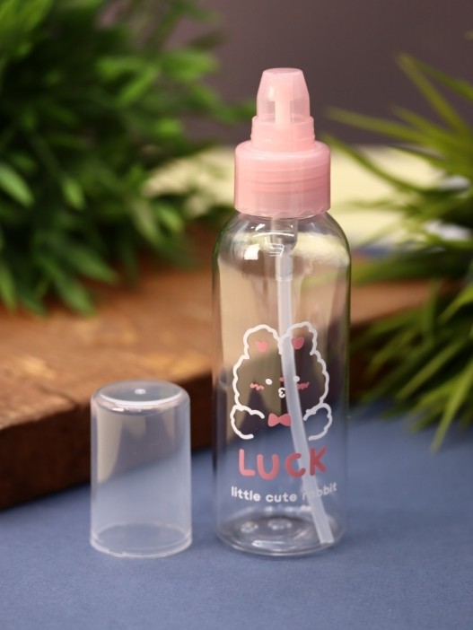 Дорожная бутылочка &quot;Little rabbit luck&quot;, pink (100 ml) 